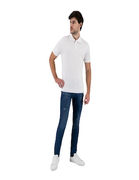 Playera tipo polo Pierre Cardin tejido de punto plano para hombre