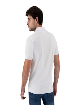 Playera tipo polo Pierre Cardin tejido de punto plano para hombre