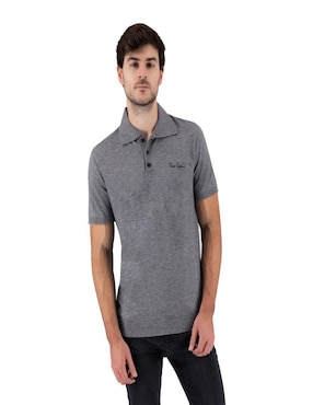 Playera tipo polo Pierre Cardin tejido de punto para hombre