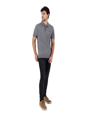 Playera tipo polo Pierre Cardin tejido de punto para hombre