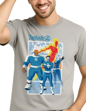 Playera Fantastic Four los 4 fantásticos cuello redondo para hombre