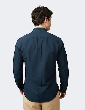 Camisa business casual Ben Sherman de algodón manga larga para hombre