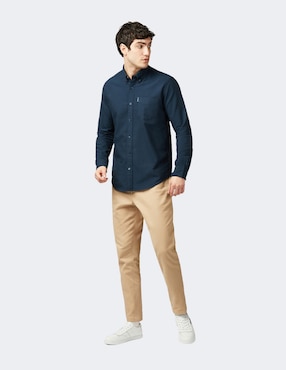 Camisa business casual Ben Sherman de algodón manga larga para hombre