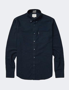 Camisa business casual Ben Sherman de algodón manga larga para hombre