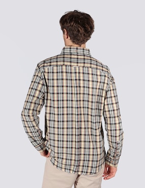 Camisa business casual Ben Sherman de algodón manga larga para hombre