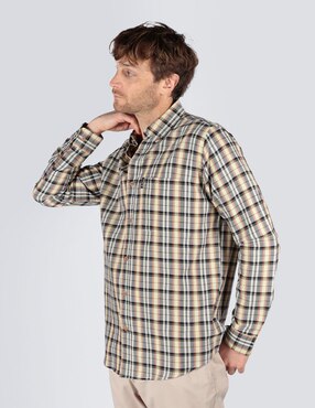 Camisa business casual Ben Sherman de algodón manga larga para hombre