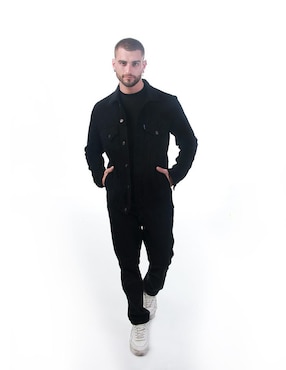 Set chamarra denim indicum denim de mezclilla con bolsillos para hombre