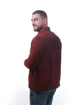 Set de chamarra denim Indicum Denim de mezclilla con bolsillos para hombre