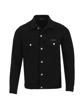 Chamarra denim Indicum Denim de mezclilla con bolsillos para hombre