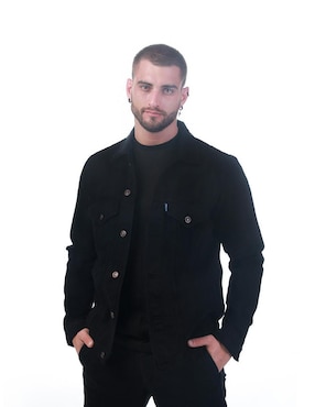 Set chamarra denim indicum denim de mezclilla con bolsillos para hombre