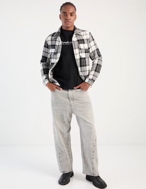 Playera Abercrombie & Fitch cuello redondo para hombre