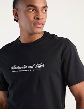 Playera Abercrombie & Fitch cuello redondo para hombre