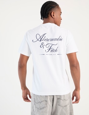Playera Abercrombie & Fitch cuello redondo para hombre