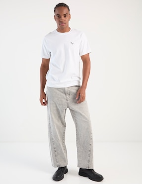 Playera Abercrombie & Fitch cuello redondo para hombre