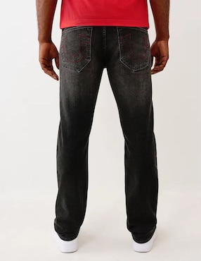 Jeans straight True Religion deslavado para hombre