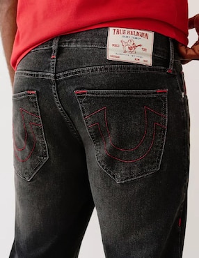 Jeans straight True Religion deslavado para hombre