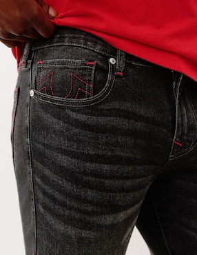 Jeans straight True Religion deslavado para hombre