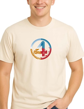 Playera Fantastic Four los 4 fantásticos cuello redondo para hombre