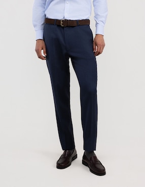 Pantalón de vestir slim El Ganso de lana para hombre
