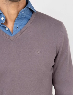 Suéter El Ganso cuello V para hombre