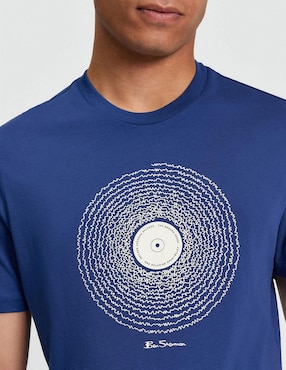 Playera Ben Sherman moderno cuello redondo para hombre