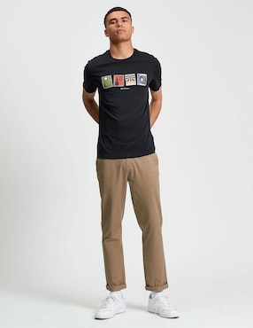 Playera Ben Sherman contemporáneo cuello redondo para hombre