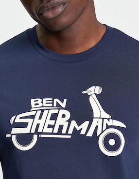 Playera Ben Sherman contemporáneo cuello redondo para hombre
