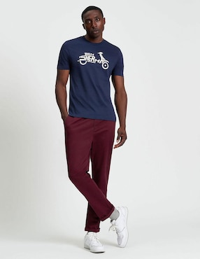 Playera Ben Sherman contemporáneo cuello redondo para hombre