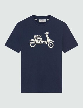 Playera Ben Sherman contemporáneo cuello redondo para hombre