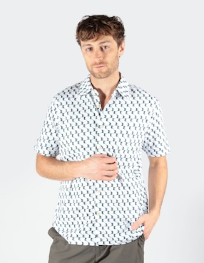 Camisa business casual Ben Sherman manga corta para hombre