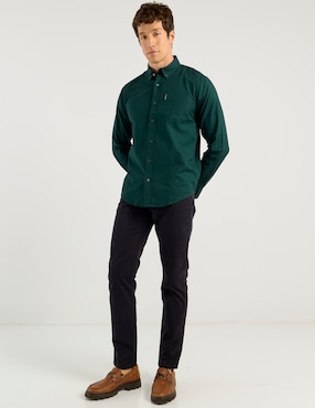 Camisa bussiness casual Ben Sherman de algodón manga larga para hombre
