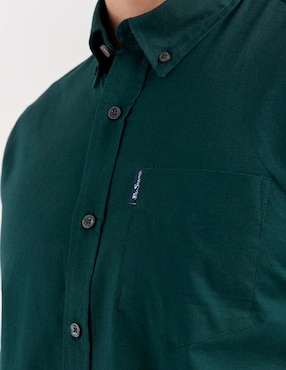 Camisa bussiness casual Ben Sherman de algodón manga larga para hombre