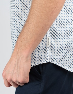 Camisa business casual Ben Sherman de algodón manga corta para hombre