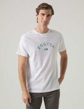 Playera Scotta cuello redondo para hombre