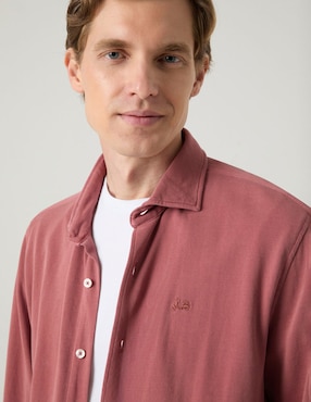 Camisa casual Scotta de algodón manga larga para hombre