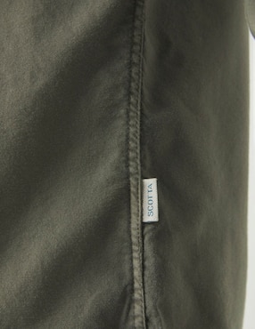 Camisa casual Scotta de algodón manga larga para hombre