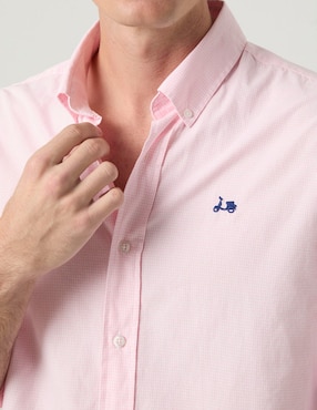 Camisa casual Scotta de algodón manga larga para hombre