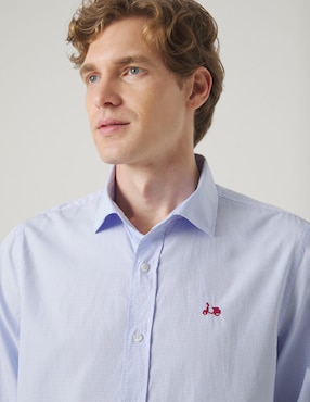 Camisa casual Scotta de algodón manga larga para hombre