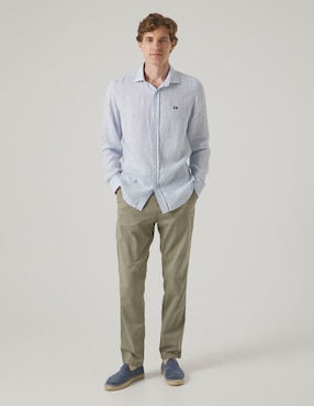 Pantalón chino straight Scotta de algodón para hombre