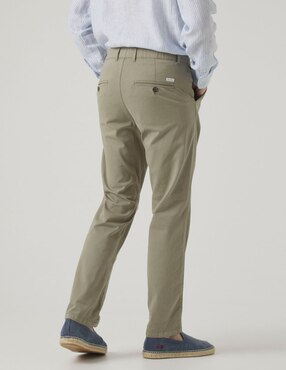 Pantalón chino straight Scotta de algodón para hombre
