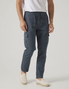 Pantalón casual cargo straight Scotta de algodón para hombre