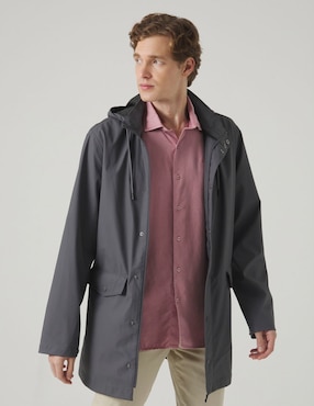 Chamarra parka Scotta con capucha para hombre