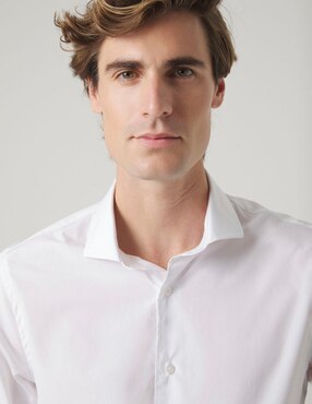 Camisa casual Scotta de algodón manga larga para hombre