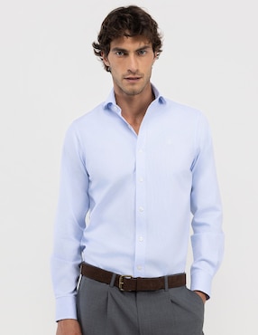 Camisa de vestir El Ganso de algodón manga larga para hombre
