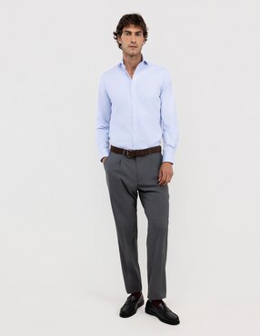 Camisa de vestir El Ganso de algodón manga larga para hombre