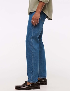Jeans straight Abercrombie & Fitch lavado medio para hombre