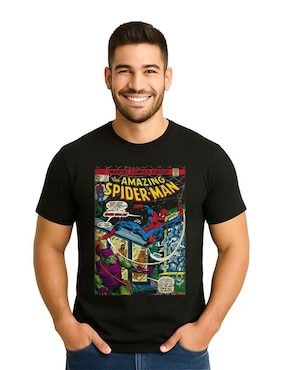 Playera Spider-Man cuello redondo para hombre