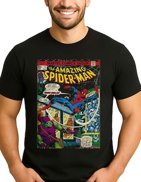 Playera Spider-Man cuello redondo para hombre