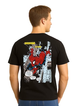 Playera Spider-Man cuello redondo para hombre