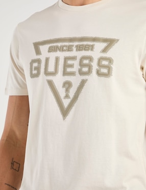 Playera guess cuello redondo para hombre